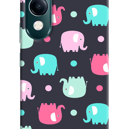 Elephants iQOO Z10 Lite 5G Hard Case Back Cover by Casekaro