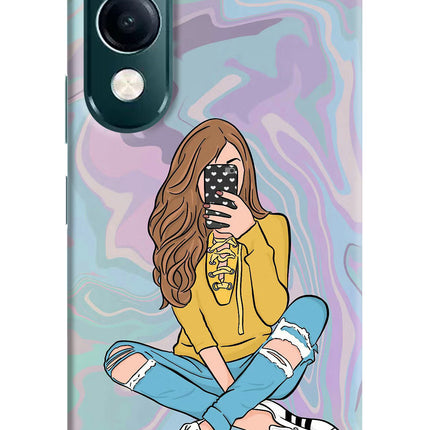 Selfie Girl iQOO Z10 Lite 5G Hard Case Back Cover by Casekaro