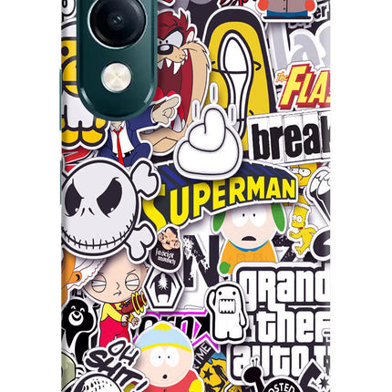 Sticker Bomb iQOO Z10 Lite 5G Hard Case Back Cover by Casekaro