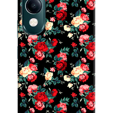 Rose Pattern iQOO Z10 Lite 5G Hard Case Back Cover by Casekaro