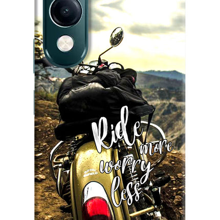 Ride More Worry Less iQOO Z10 Lite 5G Hard Case Back Cover by Casekaro