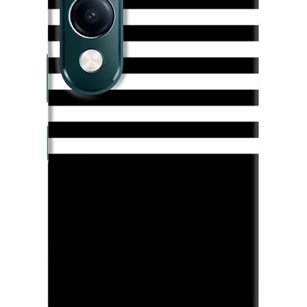 Black and White Print iQOO Z10 Lite 5G Hard Case Back Cover by Casekaro