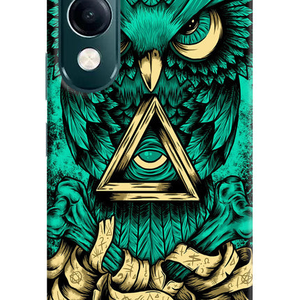 Green Owl iQOO Z10 Lite 5G Hard Case Back Cover by Casekaro