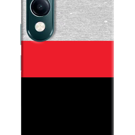Tri Color Pattern iQOO Z10 Lite 5G Hard Case Back Cover by Casekaro