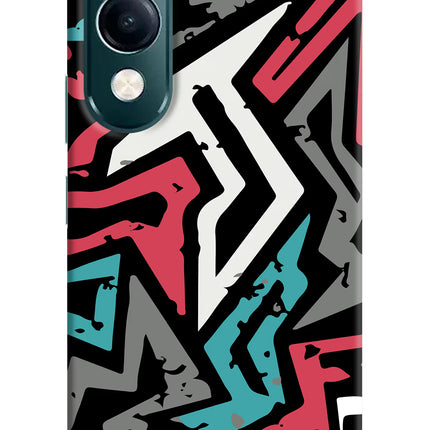 Geometric Graffiti iQOO Z10 Lite 5G Hard Case Back Cover by Casekaro