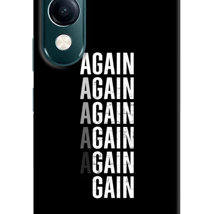 Again Again Gain iQOO Z10 Lite 5G Hard Case Back Cover by Casekaro