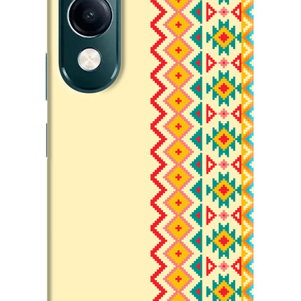 Ethnic Seamless iQOO Z10 Lite 5G Hard Case Back Cover by Casekaro