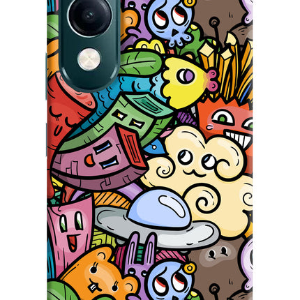 Veggie Doodle iQOO Z10 Lite 5G Hard Case Back Cover by Casekaro