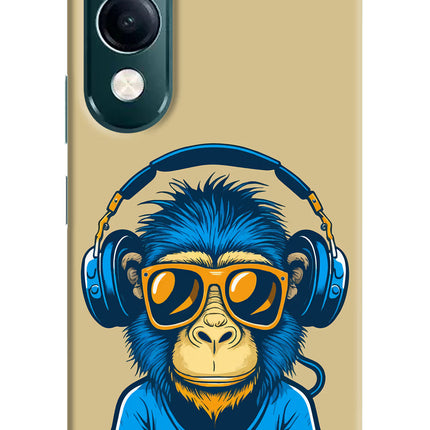 Monkey Headphone iQOO Z10 Lite 5G Hard Case Back Cover by Casekaro