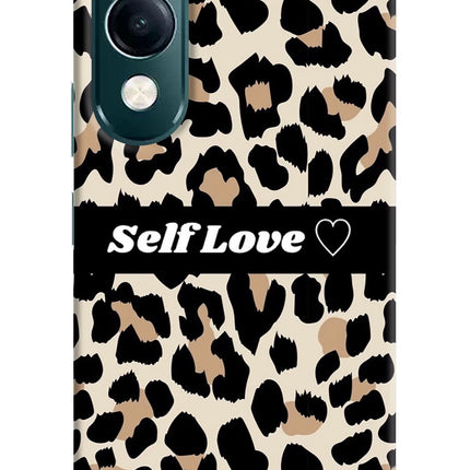 Leopard Print Self Love iQOO Z10 Lite 5G Hard Case Back Cover by Casekaro