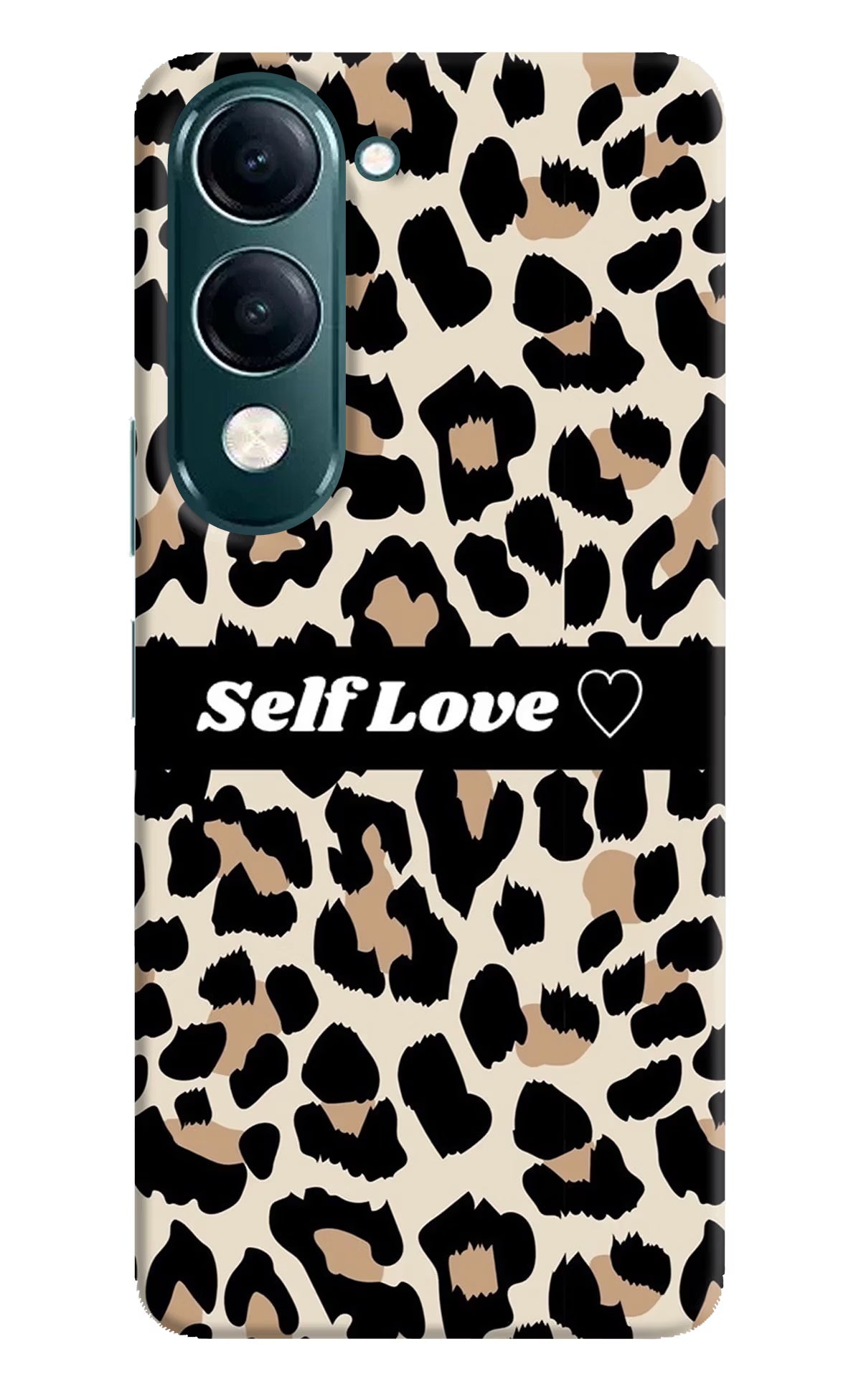 Leopard Print Self Love iQOO Z10 Lite 5G Back Cover