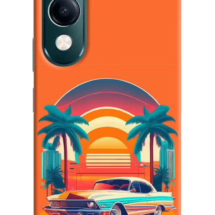 Palm Drive 80s iQOO Z10 Lite 5G Hard Case Back Cover by Casekaro