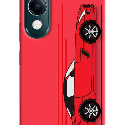 Red Velocity iQOO Z10 Lite 5G Hard Case Back Cover by Casekaro