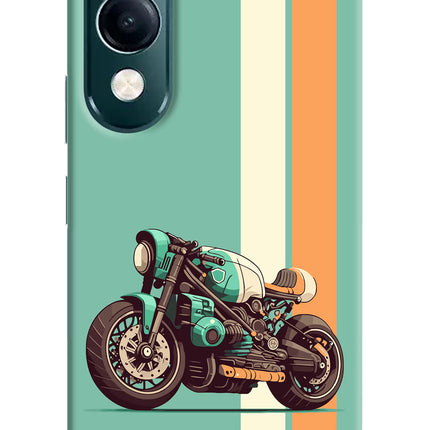 Striped Moto Drift iQOO Z10 Lite 5G Hard Case Back Cover by Casekaro