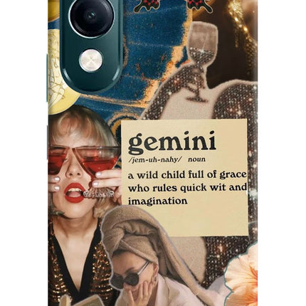 Gemini Zodiac iQOO Z10 Lite 5G Hard Case Back Cover by Casekaro