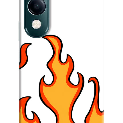 Fired Up – White iQOO Z10 Lite 5G Hard Case Back Cover by Casekaro