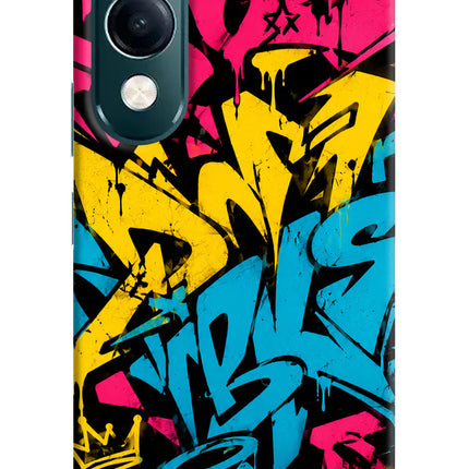 Graffiti Vibe iQOO Z10 Lite 5G Hard Case Back Cover by Casekaro