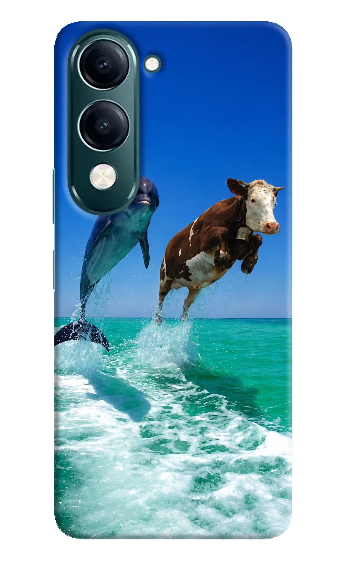Dolphin vs Cow iQOO Z10 Lite 5G Back Cover