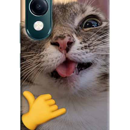 Silly Cat Call iQOO Z10 Lite 5G Hard Case Back Cover by Casekaro