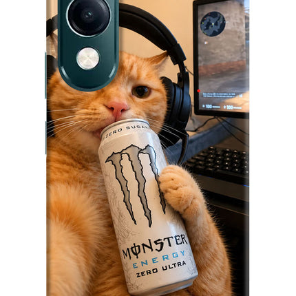 Gamer Cat Energy iQOO Z10 Lite 5G Hard Case Back Cover by Casekaro