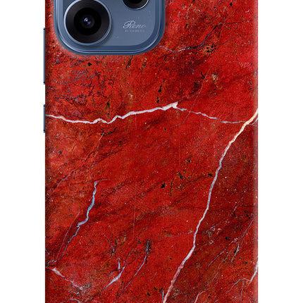 Red Marble Design Oppo Reno15c 5G Hard Case Back Cover by Casekaro