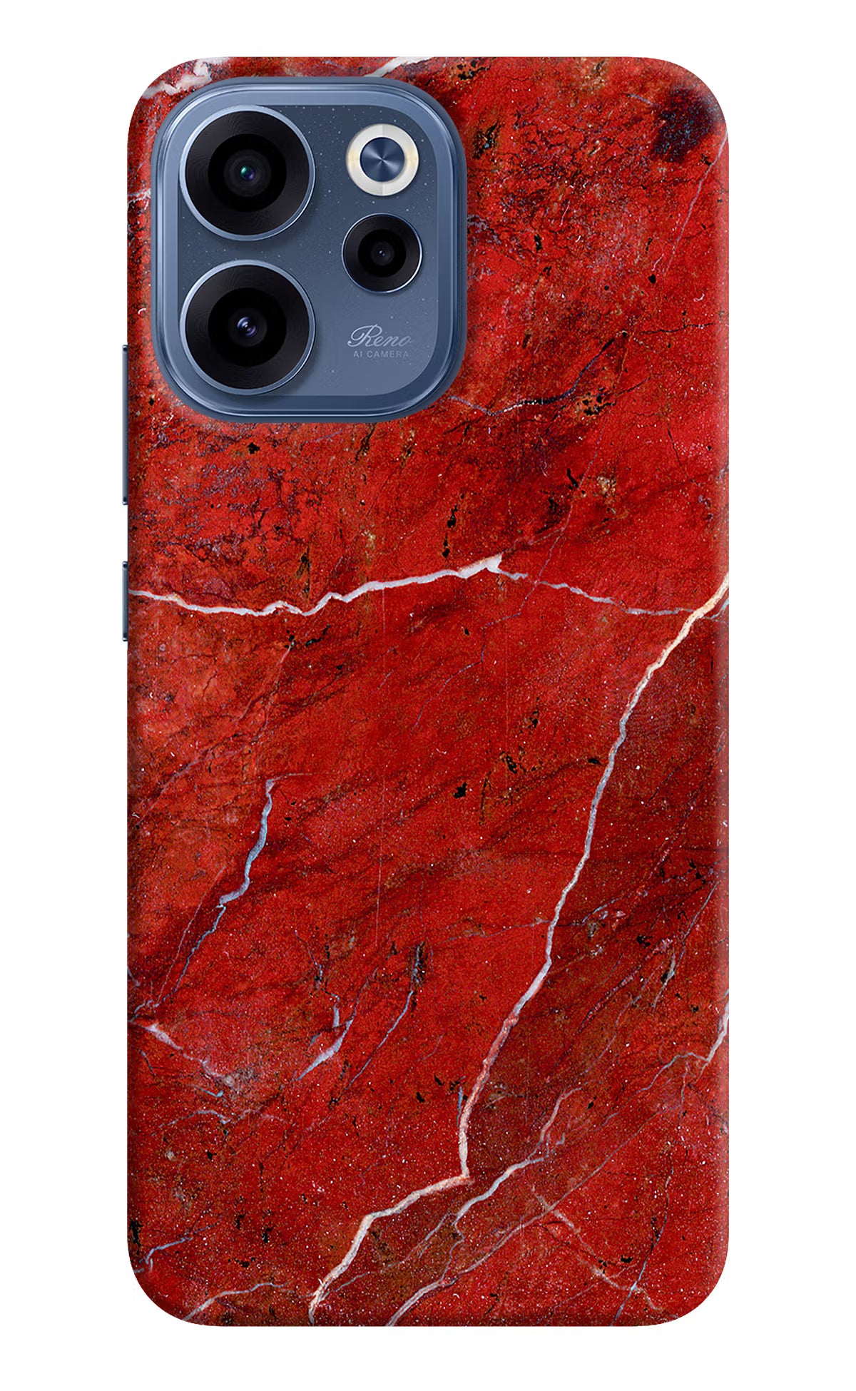 Red Marble Design Oppo Reno15c 5G Back Cover