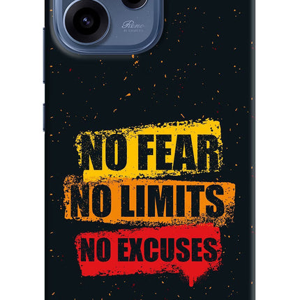 No Fear No Limits No Excuse Oppo Reno15c 5G Hard Case Back Cover by Casekaro