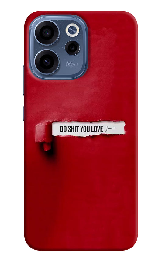 Do Shit You Love Oppo Reno15c 5G Back Cover