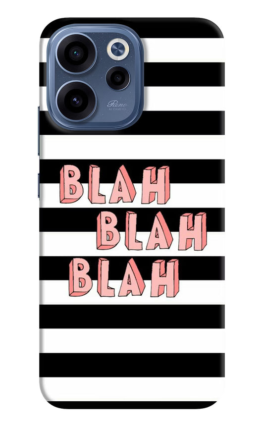 Blah Blah Blah Oppo Reno15c 5G Back Cover