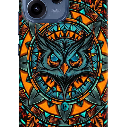 Angry Owl Art Oppo Reno15c 5G Hard Case Back Cover by Casekaro
