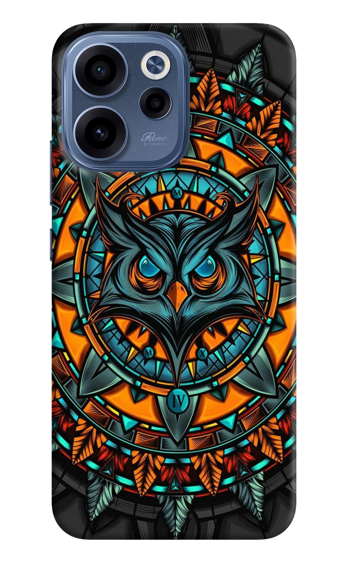 Angry Owl Art Oppo Reno15c 5G Back Cover