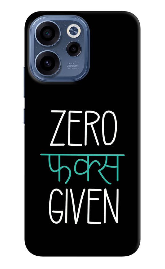 Zero Fucks Given Oppo Reno15c 5G Back Cover
