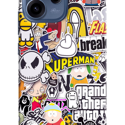 Sticker Bomb Oppo Reno15c 5G Hard Case Back Cover by Casekaro