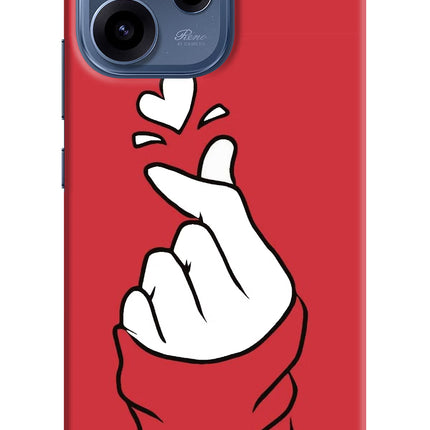 Korean Love Sign Oppo Reno15c 5G Hard Case Back Cover by Casekaro