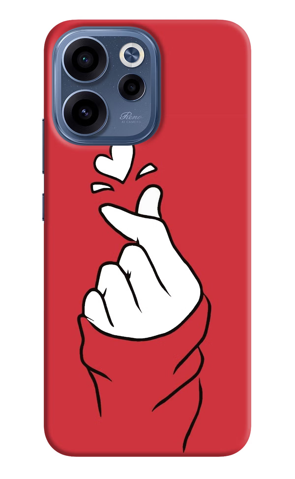 Korean Love Sign Oppo Reno15c 5G Back Cover