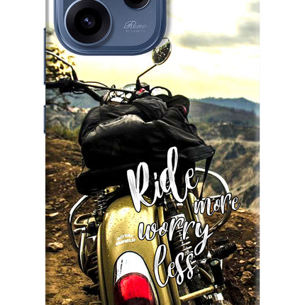 Ride More Worry Less Oppo Reno15c 5G Hard Case Back Cover by Casekaro