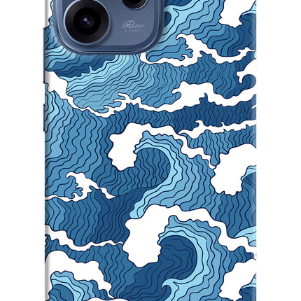 Blue Waves Oppo Reno15c 5G Hard Case Back Cover by Casekaro