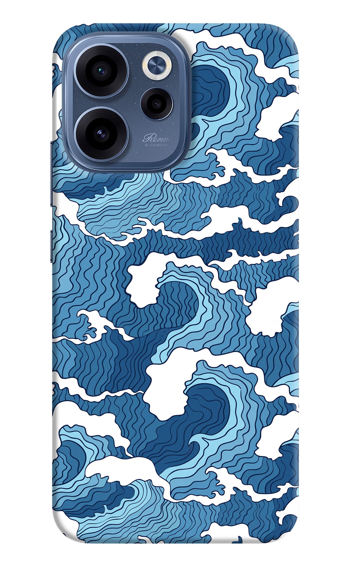 Blue Waves Oppo Reno15c 5G Back Cover