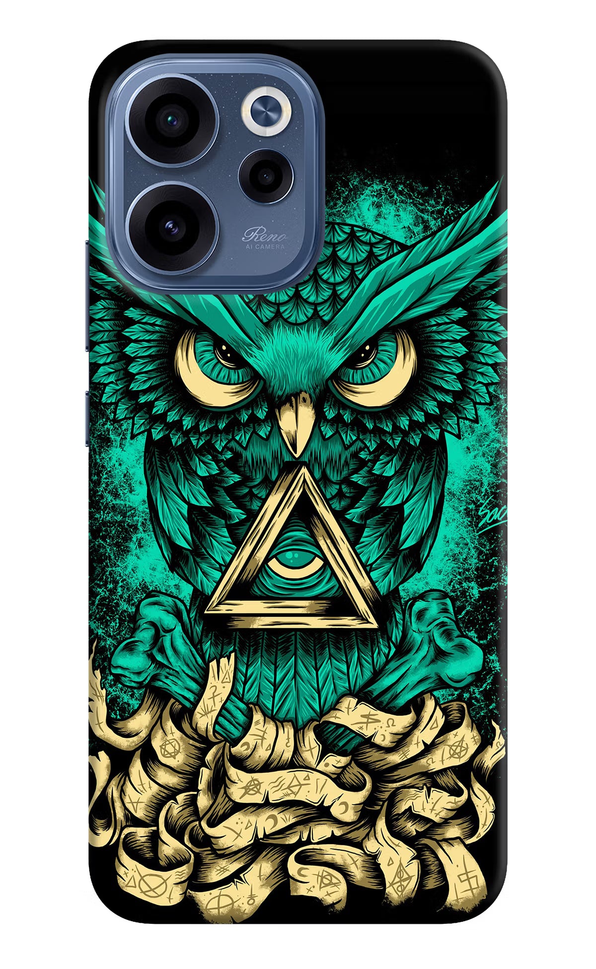Green Owl Oppo Reno15c 5G Back Cover