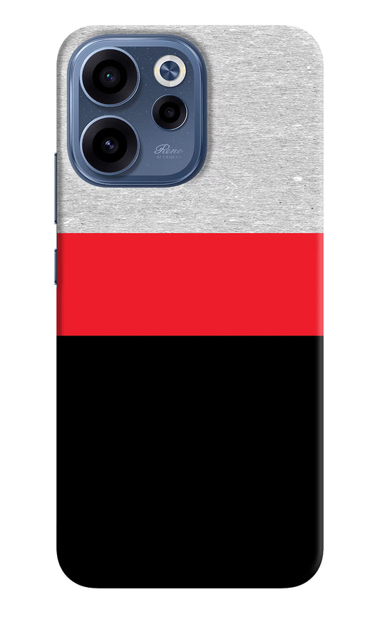 Tri Color Pattern Oppo Reno15c 5G Back Cover