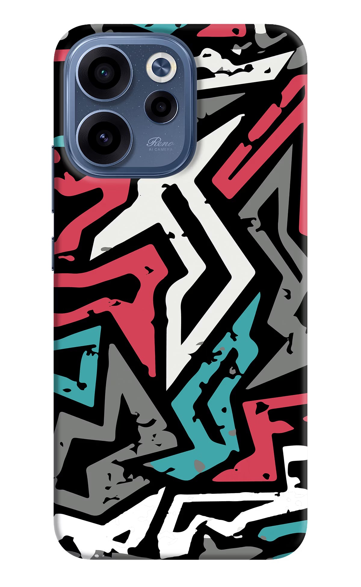 Geometric Graffiti Oppo Reno15c 5G Back Cover
