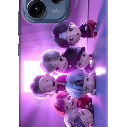 BTS Chibi Oppo Reno15c 5G Hard Case Back Cover by Casekaro