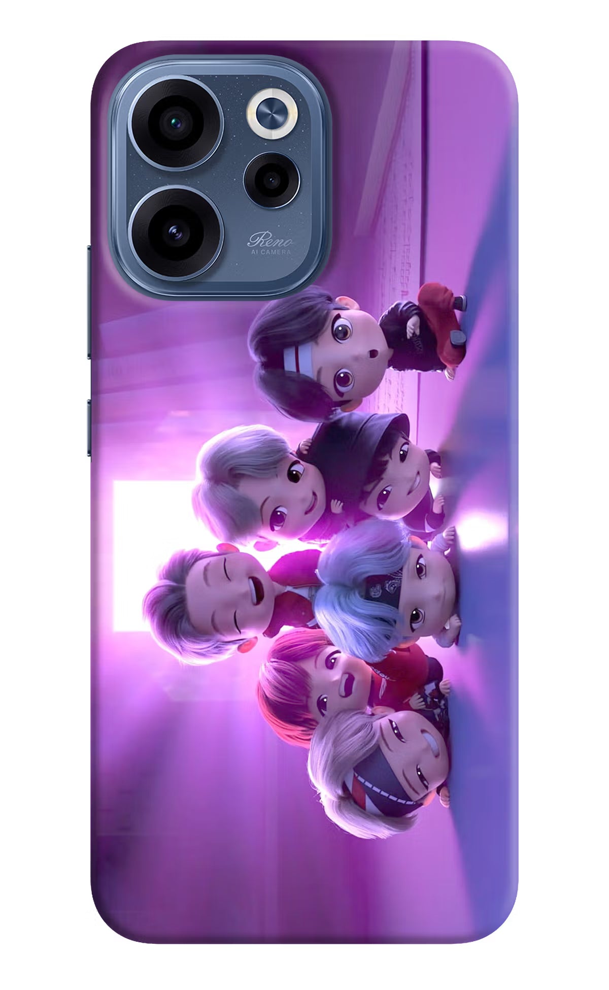 BTS Chibi Oppo Reno15c 5G Back Cover