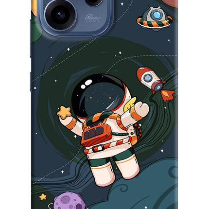 Cartoon Astronaut Oppo Reno15c 5G Hard Case Back Cover by Casekaro