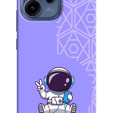 Cute Astronaut Chilling Oppo Reno15c 5G Hard Case Back Cover by Casekaro