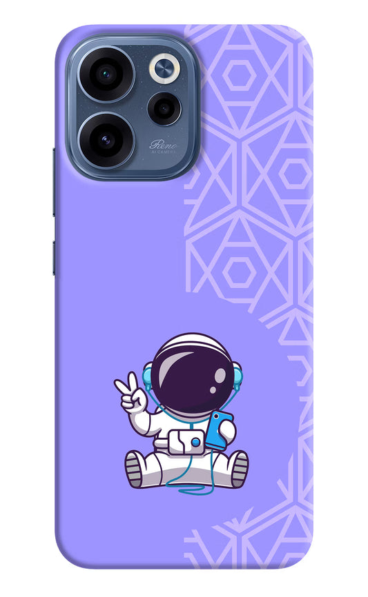 Cute Astronaut Chilling Oppo Reno15c 5G Back Cover