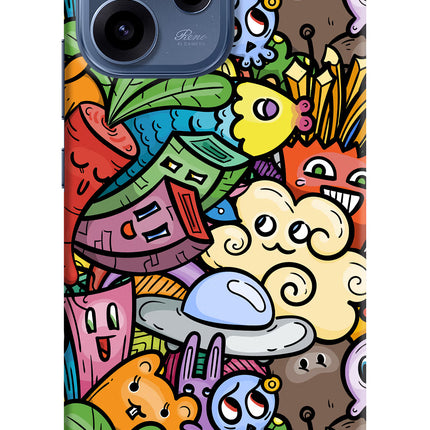 Veggie Doodle Oppo Reno15c 5G Hard Case Back Cover by Casekaro