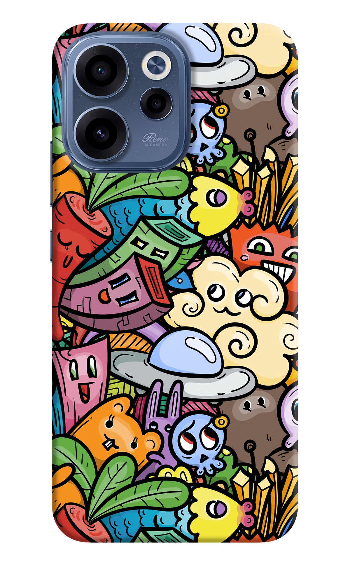 Veggie Doodle Oppo Reno15c 5G Back Cover