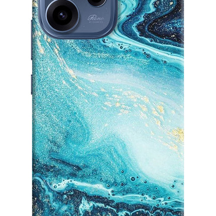 Blue Glitter Marble Oppo Reno15c 5G Hard Case Back Cover by Casekaro