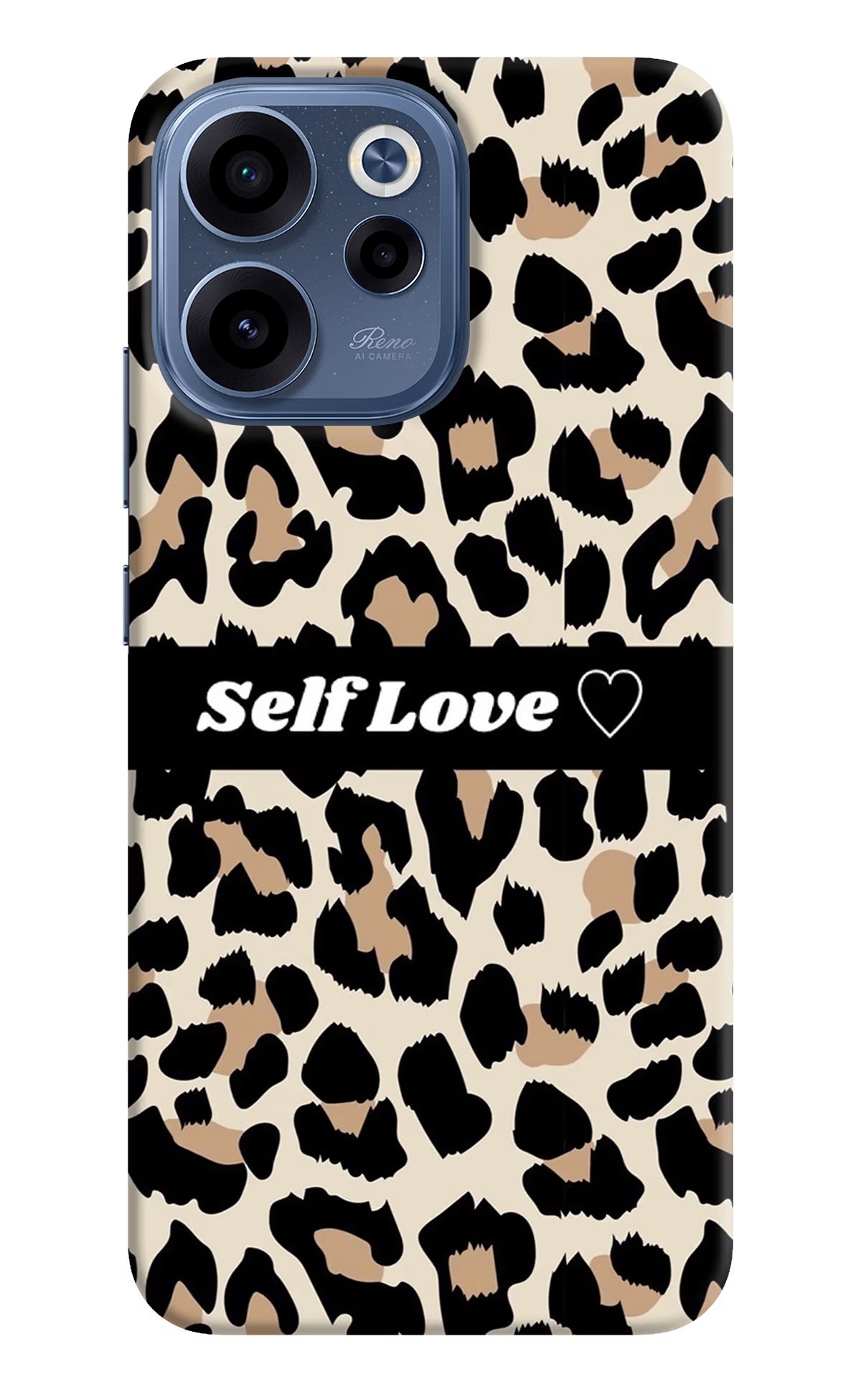 Leopard Print Self Love Oppo Reno15c 5G Back Cover
